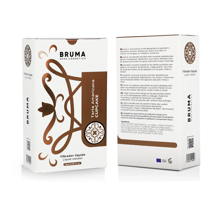 BRUMA - VIBRATORE LIQUIDO ULTRA SCORREVOLE CUPCAKE 15 ML